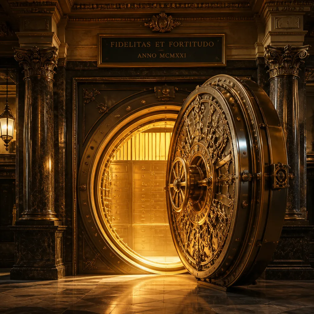 Symbolbild: Historischer Banktresor als Sinnbild für das Rothschild Vermögen und Familienbesitz